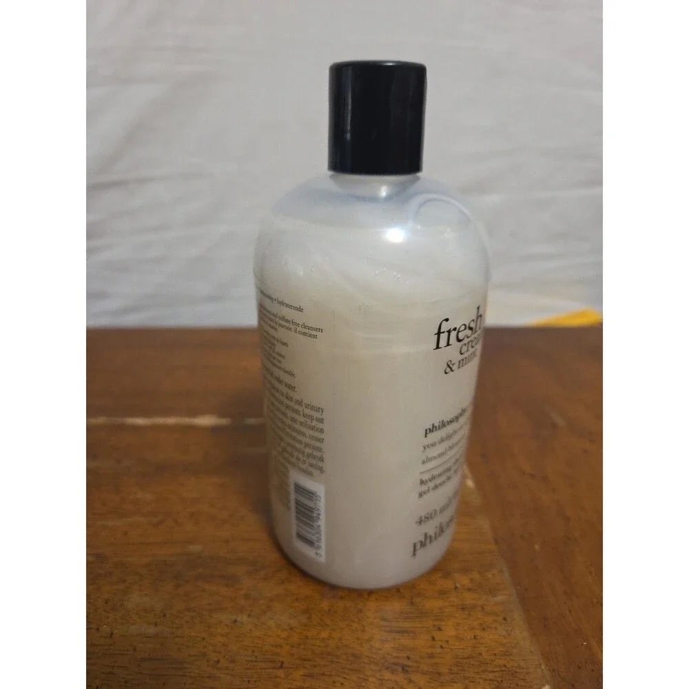 Philosophy Fresh Cream & Mint Shower Gel 16 fl oz 3 In 1 Bubble Bath Shampoo